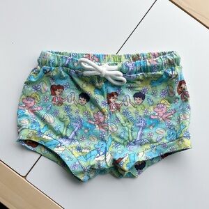 Mavs Little Wardrobe Dragon Tales Floral Girl Shorts - Size 7/8T